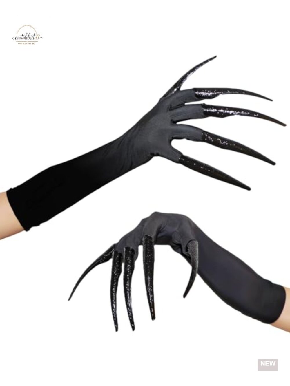 Long Finger Claw Gloves Halloween Vampire Witch Demon Cosplay Costume
